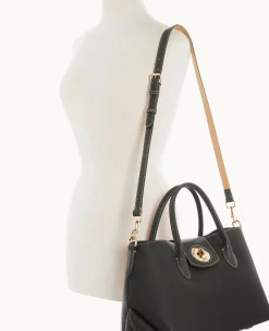 Pebble Turnlock Handle Tote 30