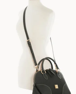 Pebble with Florentine Trim Domed Satchel