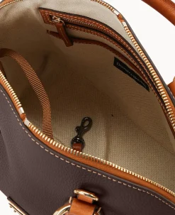 Pebble with Florentine Trim Domed Satchel