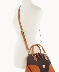 Pebble with Florentine Trim Domed Satchel