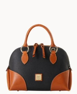 Pebble with Florentine Trim Domed Satchel