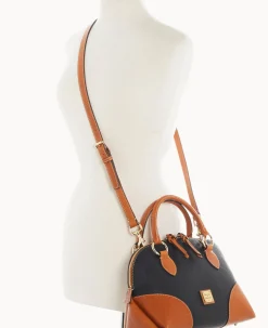 Pebble with Florentine Trim Domed Satchel