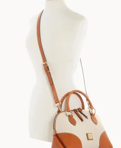Pebble with Florentine Trim Domed Satchel
