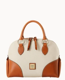 Pebble with Florentine Trim Domed Satchel