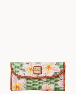Plumeria Continental Clutch