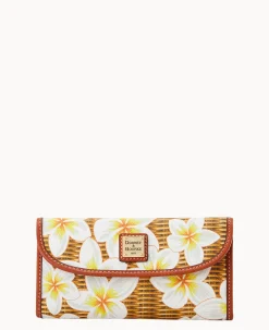 Plumeria Continental Clutch