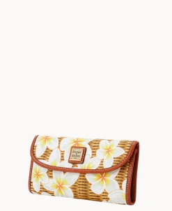 Plumeria Continental Clutch