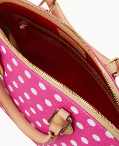 Polka Dot Zip Zip Satchel