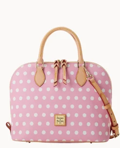 Polka Dot Zip Zip Satchel