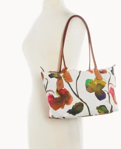 Roberta Pieri Flower Classic Sm Robertina Tote w Long Handle