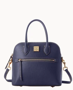Saffiano Domed Satchel