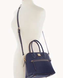 Saffiano Domed Satchel