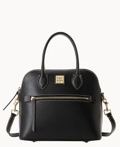 Saffiano Domed Satchel