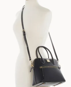 Saffiano Domed Satchel