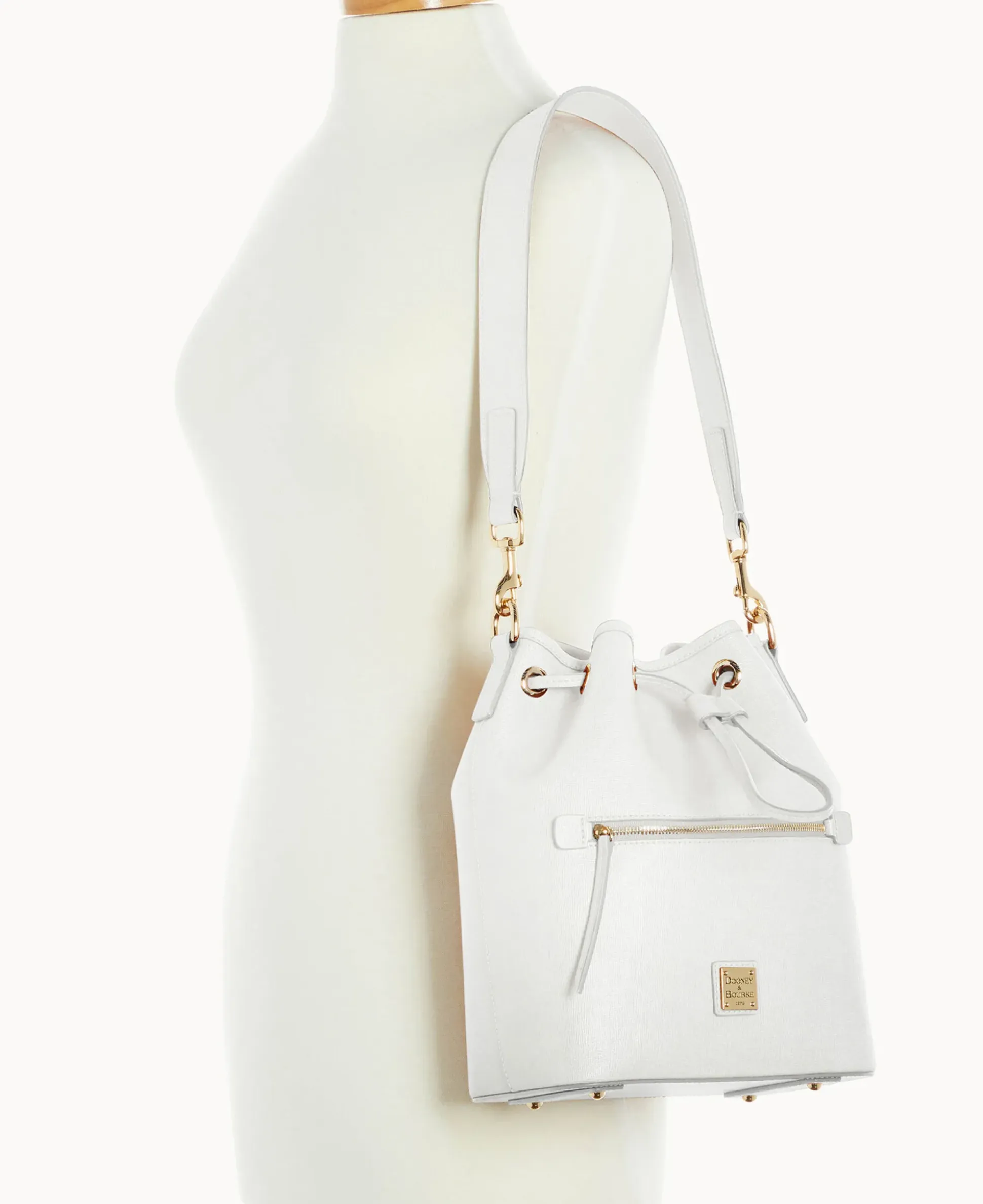 Saffiano Drawstring