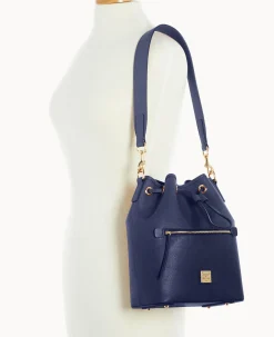 Saffiano Drawstring
