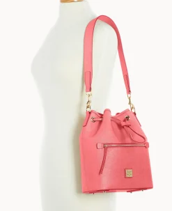 Saffiano Drawstring