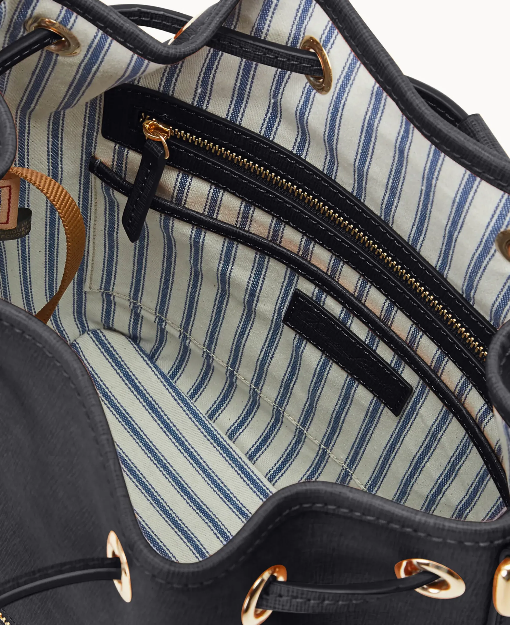 Saffiano Drawstring
