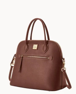 Saffiano Large Domed Satchel