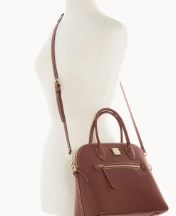 Saffiano Large Domed Satchel