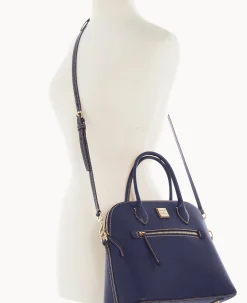 Saffiano Large Domed Satchel