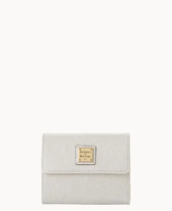 Saffiano Small Flap Credit Card Wallet