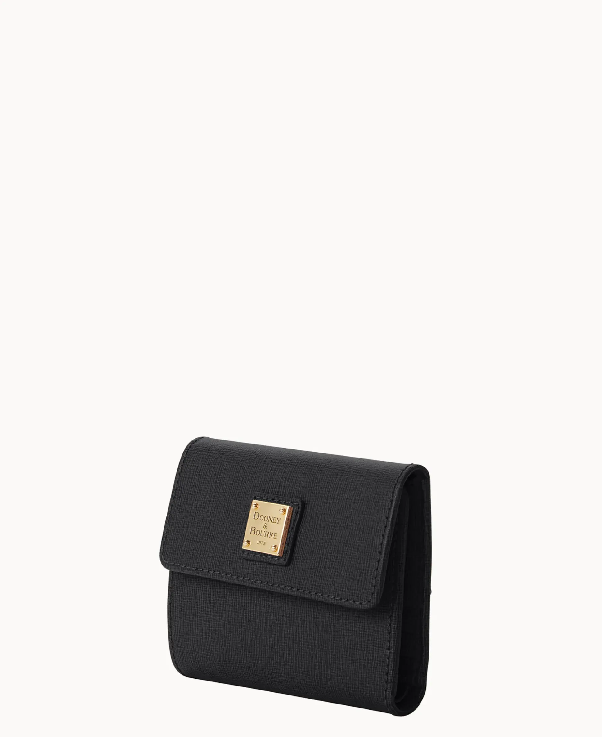 Saffiano Small Flap Credit Card Wallet