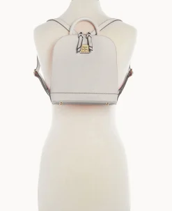 Saffiano Small Zip Pod Backpack