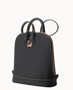 Saffiano Small Zip Pod Backpack