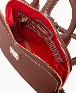 Saffiano Small Zip Pod Backpack