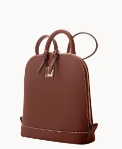 Saffiano Small Zip Pod Backpack