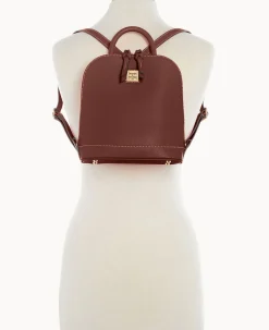 Saffiano Small Zip Pod Backpack