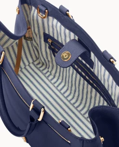 Saffiano Zip Satchel