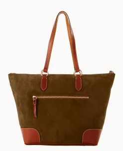 Suede Career Tote