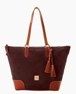 Suede Career Tote