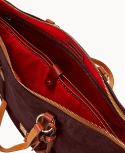 Suede Career Tote