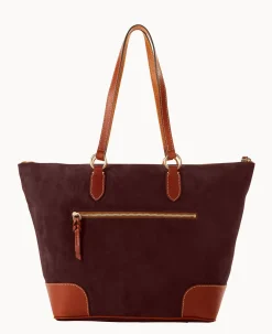 Suede Career Tote