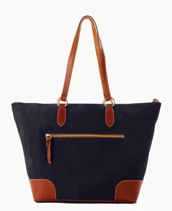 Suede Career Tote