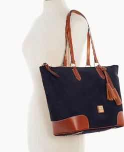 Suede Career Tote