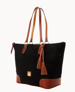 Suede Career Tote