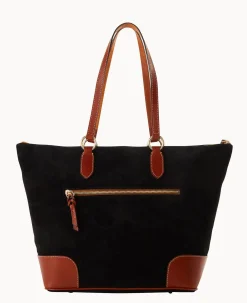 Suede Career Tote