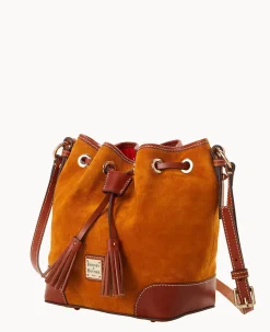 Suede Crossbody Drawstring