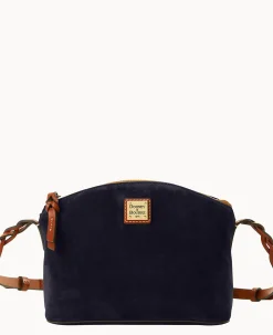 Suede Penny Crossbody
