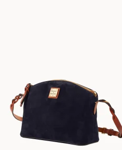 Suede Penny Crossbody