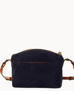 Suede Penny Crossbody