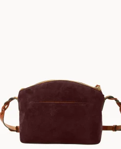 Suede Penny Crossbody