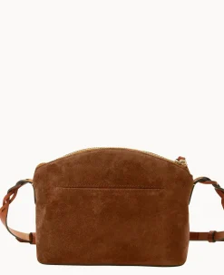 Suede Penny Crossbody