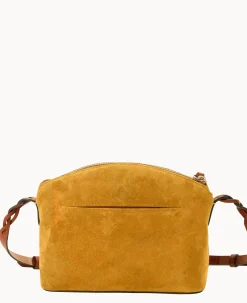 Suede Penny Crossbody