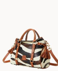 Zebra Leather Satchel